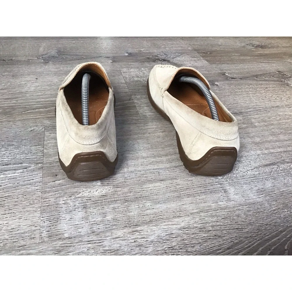 ECCO Tan Leather Driving Loafers Shoes Mens Size EURO 44 / 10.5 US